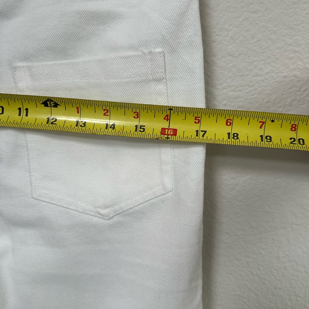 NWOT White Denim Barrel Pants - Picture 9 of 10